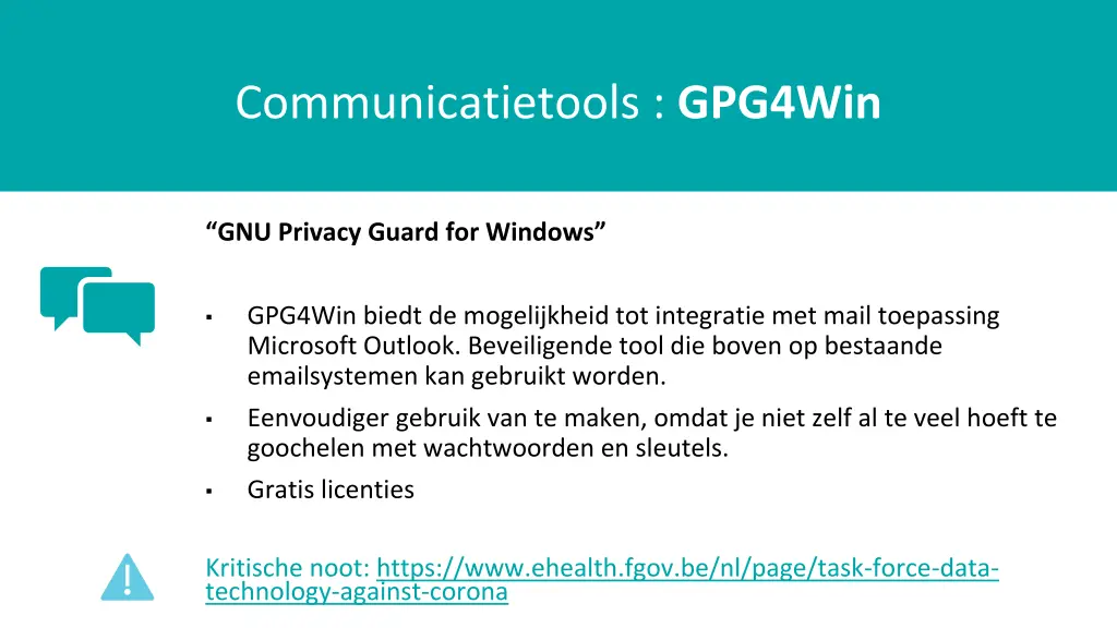 communicatietools gpg4win