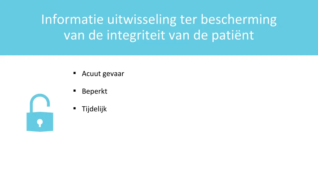 informatie uitwisseling ter bescherming