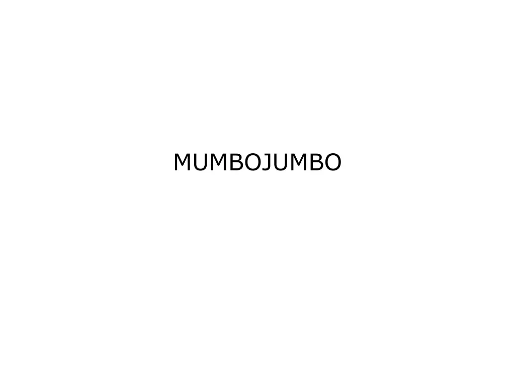 mumbojumbo