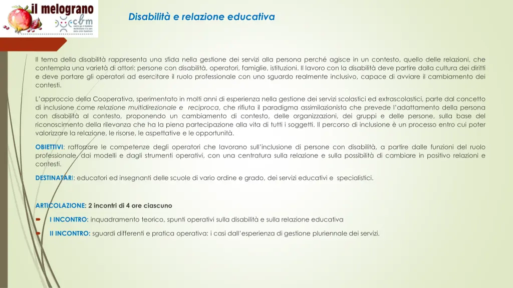 disabilit e relazione educativa