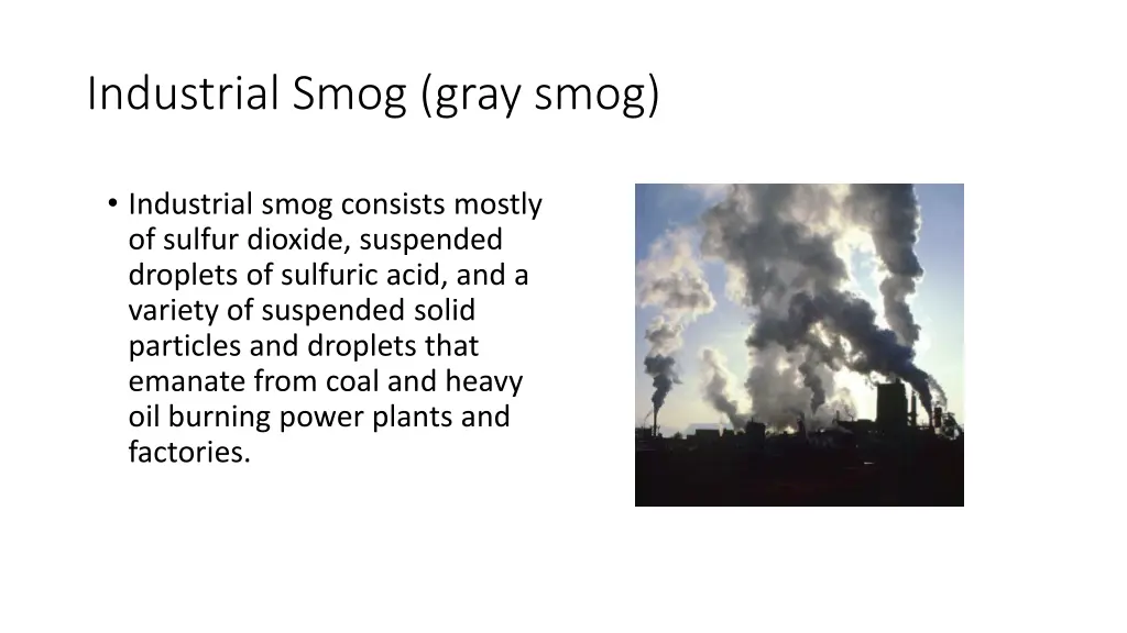 industrial smog gray smog
