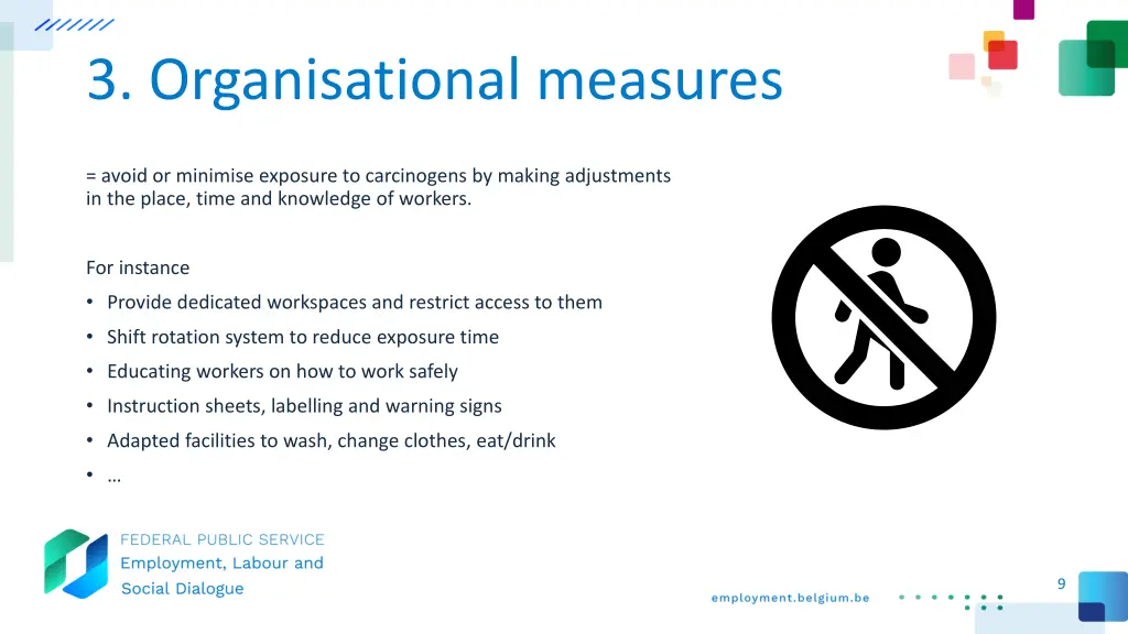 3 organisational measures