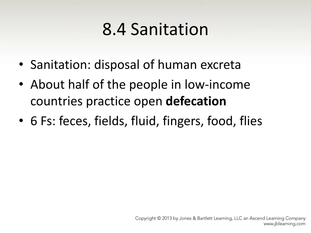 8 4 sanitation
