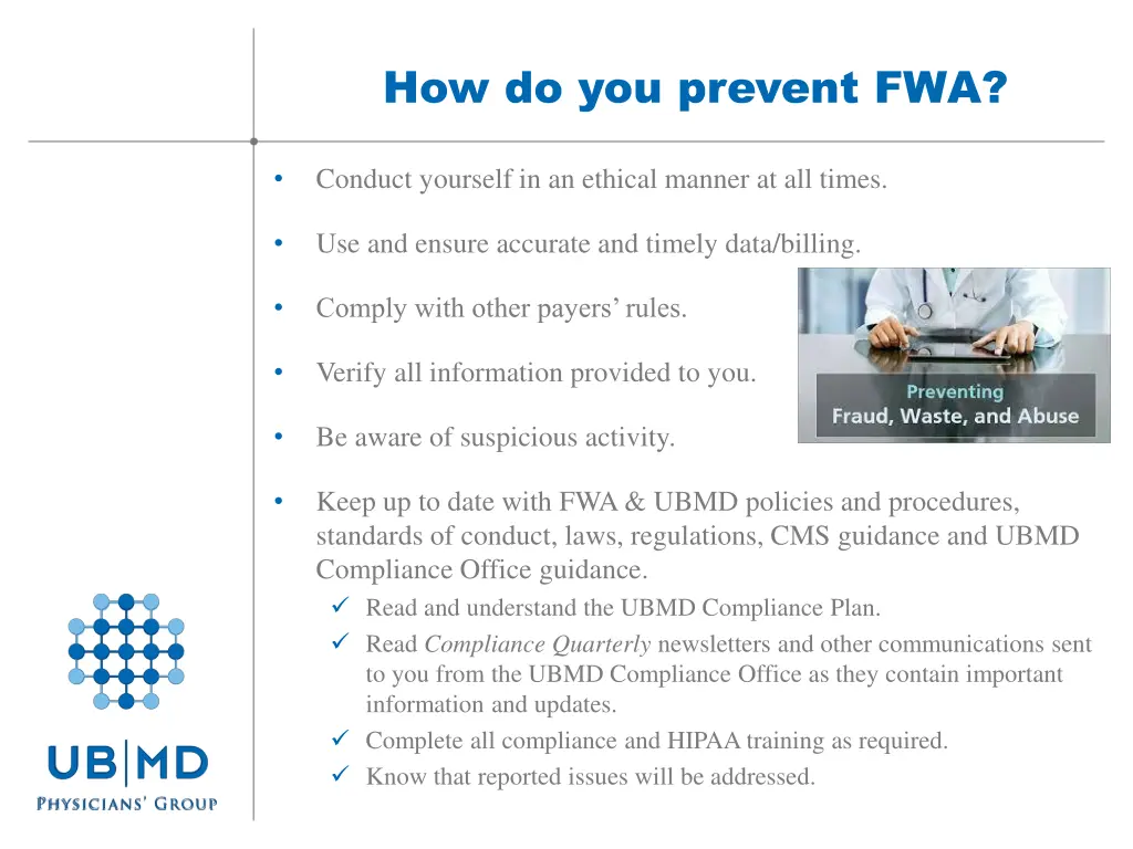 how do you prevent fwa