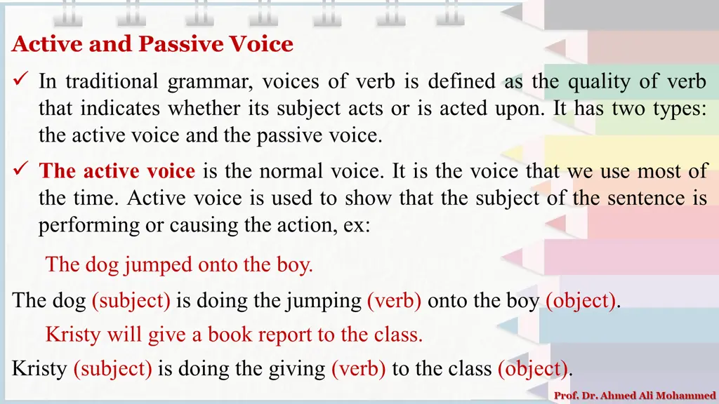 active and passive voice