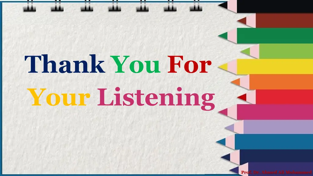 thank you for your listening