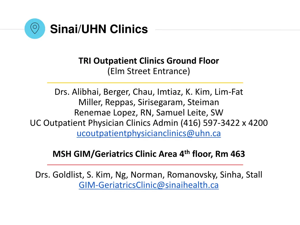 sinai uhn clinics 1