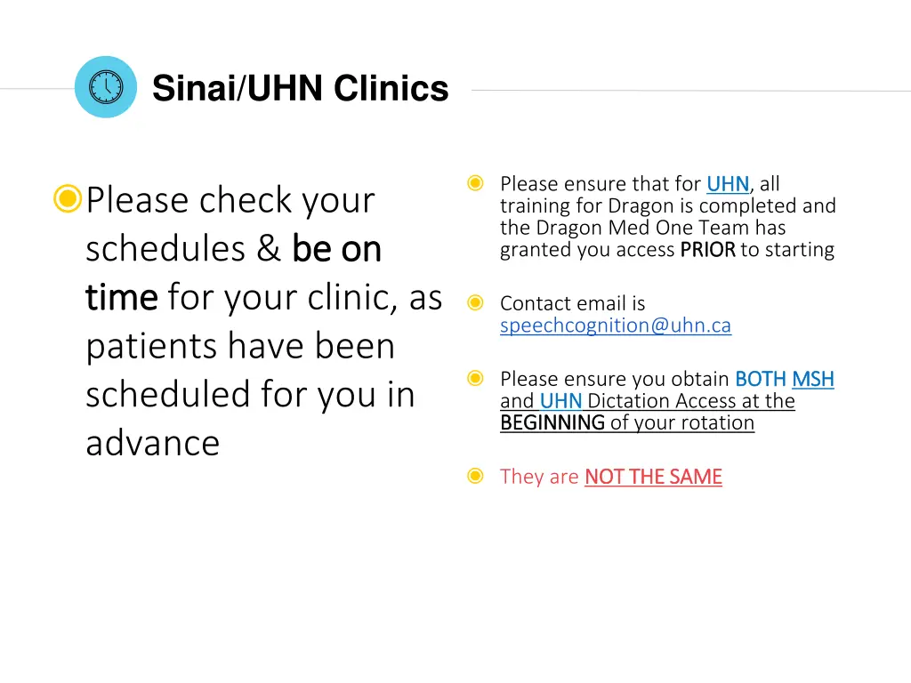 sinai uhn clinics