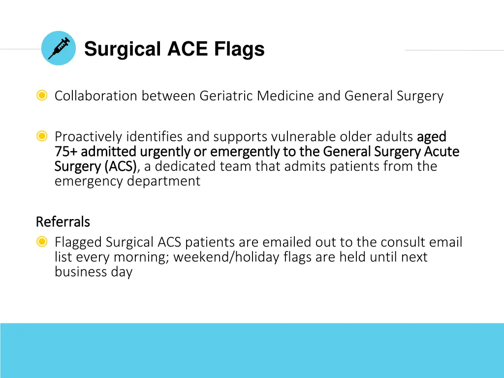 surgical ace flags