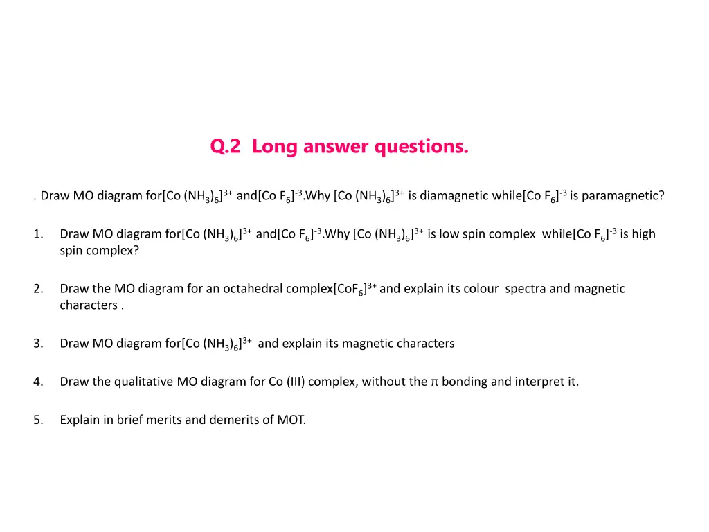 q 2 long answer questions