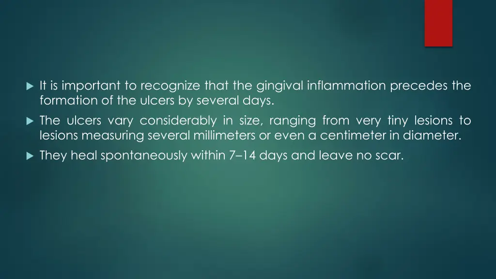 it is important to recognize that the gingival