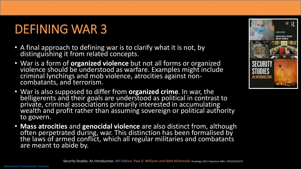 defining war 3 defining war 3