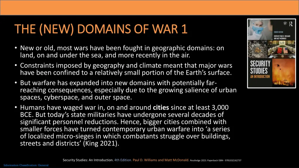 the new domains of war 1 the new domains of war 1