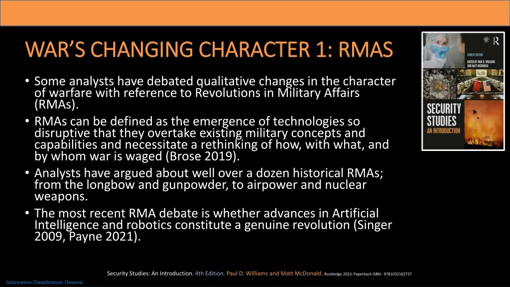 war s changing character war s changing character