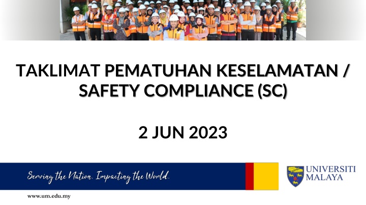 taklimat pematuhan keselamatan safety compliance