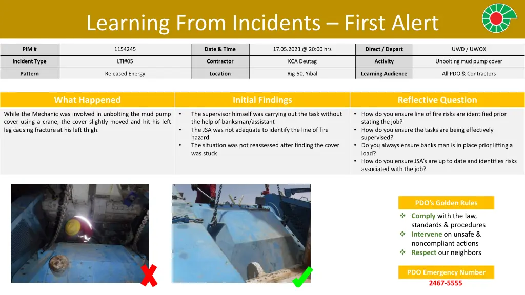learning from incidents first alert 2