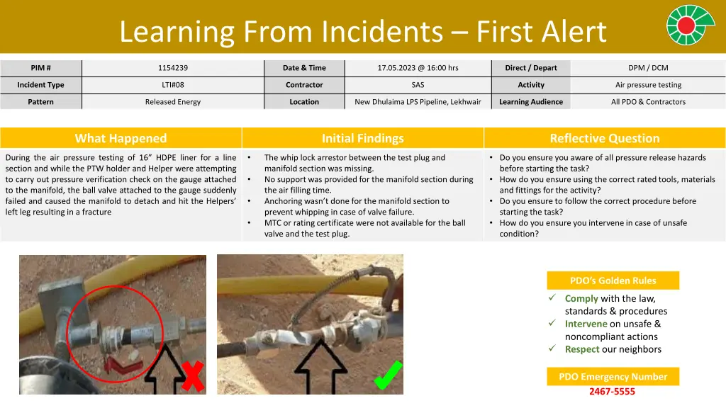 learning from incidents first alert 5