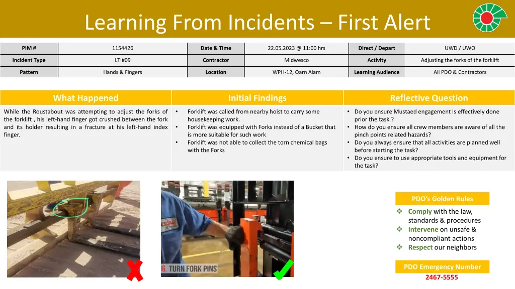learning from incidents first alert 6