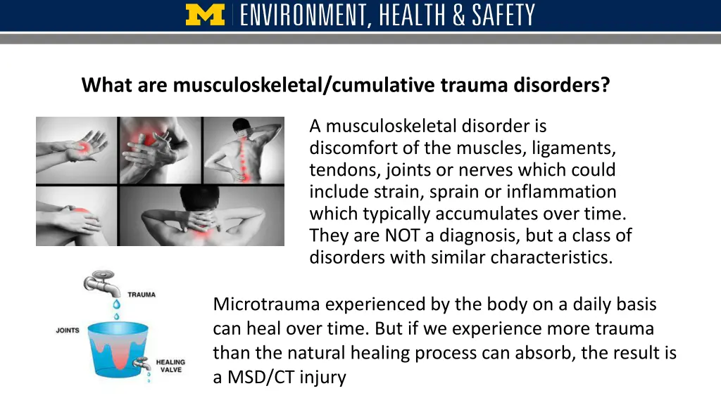 what are musculoskeletal cumulative trauma