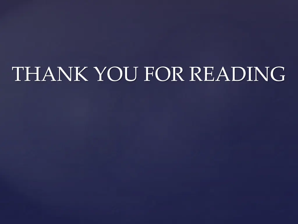 thank you for reading