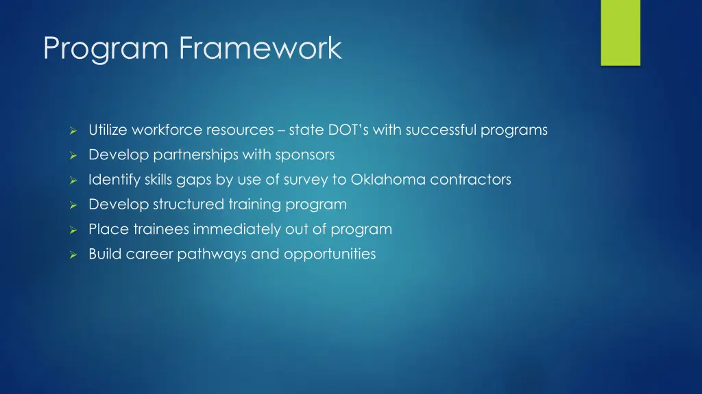 program framework