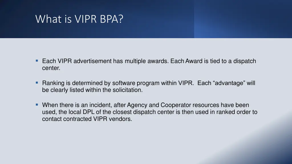 what is vipr bpa 1