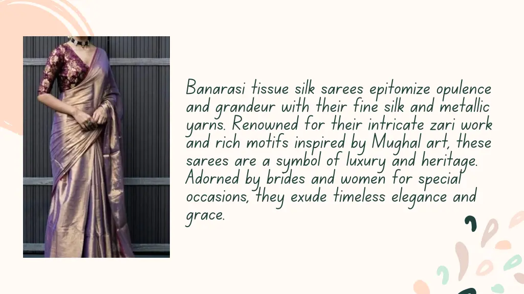 banarasi tissue silk sarees epitomize opulence