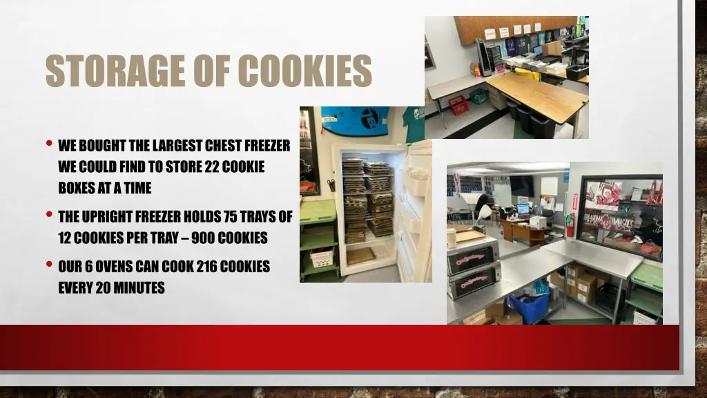 storage of cookies