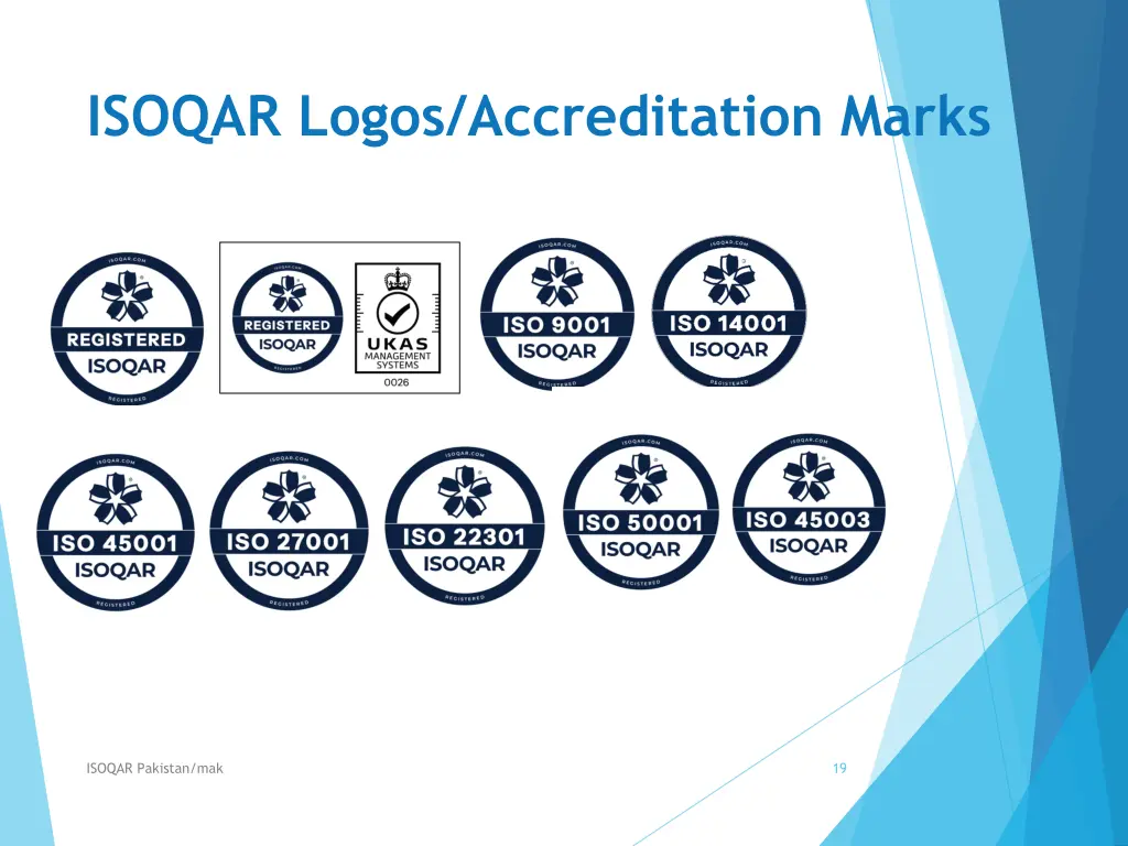 isoqar logos accreditation marks