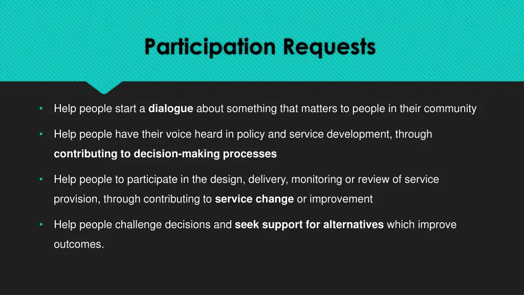 participation requests