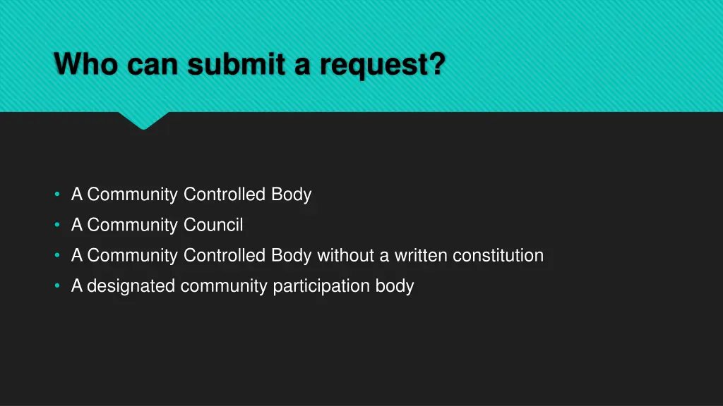 who can submit a request