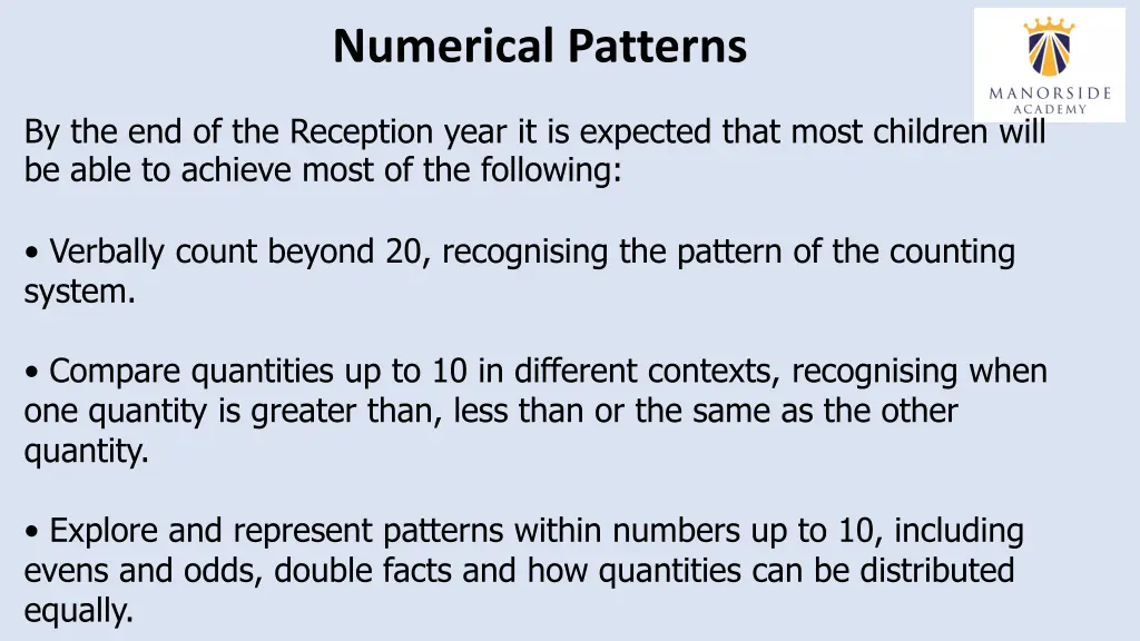 numerical patterns