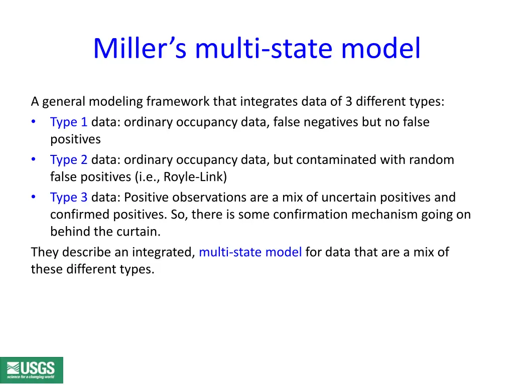 miller s multi state model