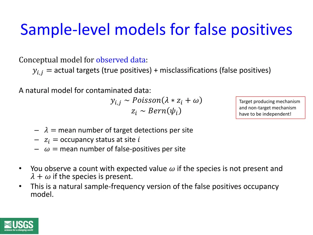 sample level models for false positives 1