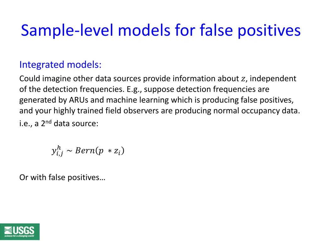 sample level models for false positives 2