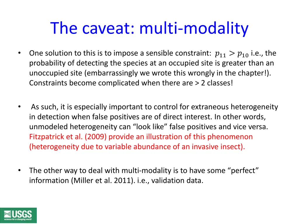 the caveat multi modality 1
