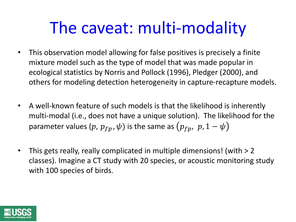 the caveat multi modality