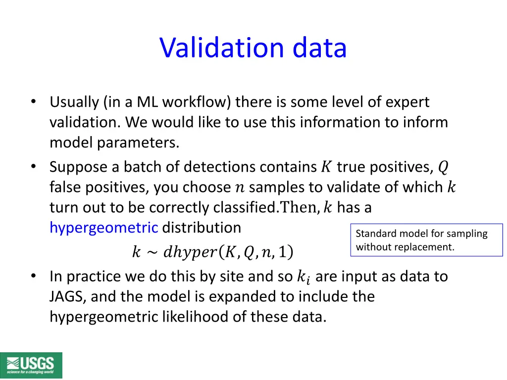 validation data