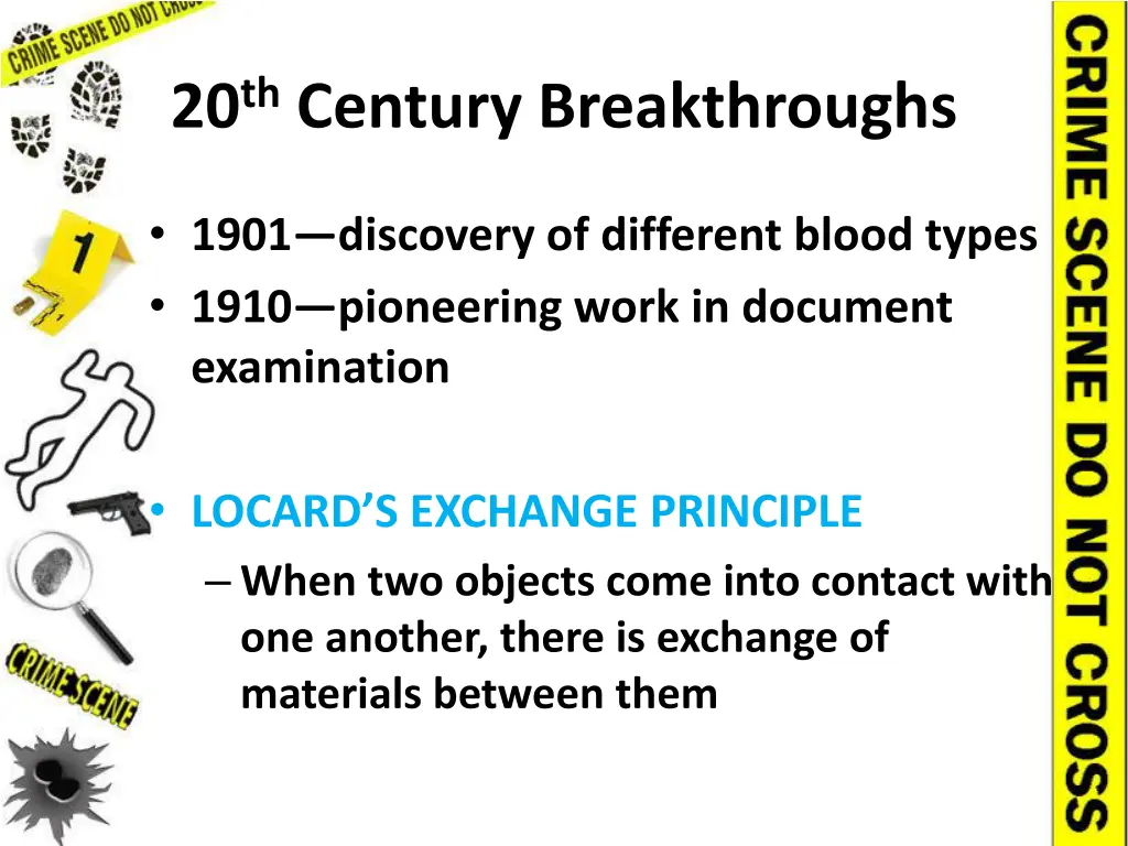 20 th century breakthroughs