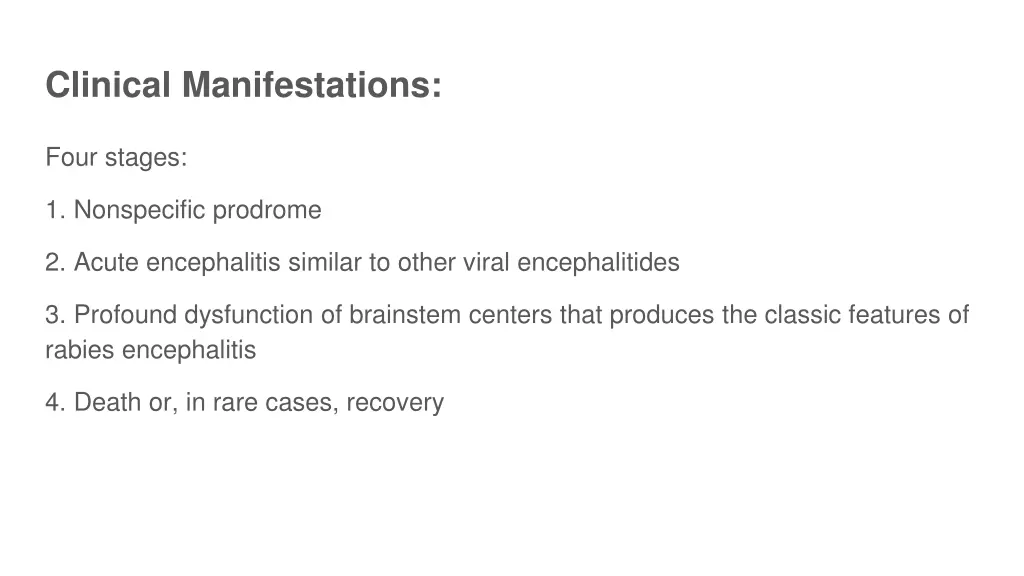 clinical manifestations