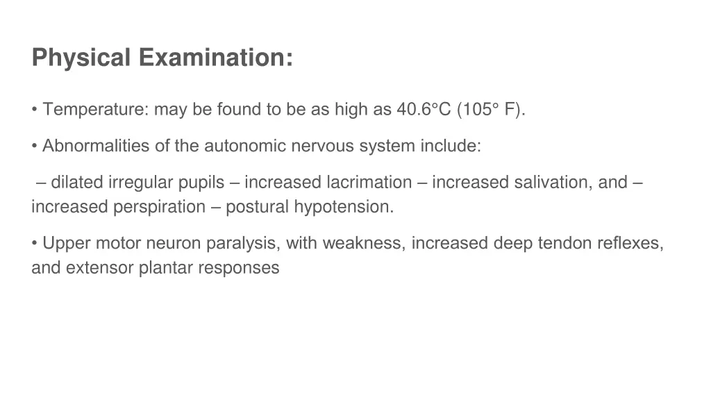 physical examination