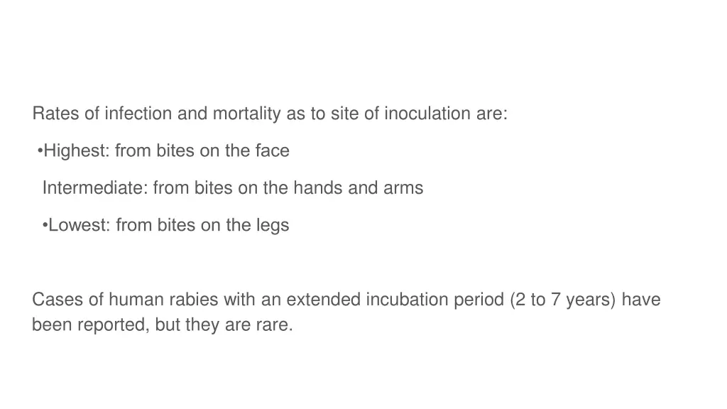 rates of infection and mortality as to site