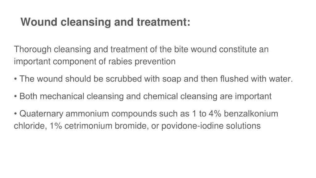 wound cleansing and treatment