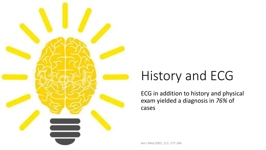 history and ecg