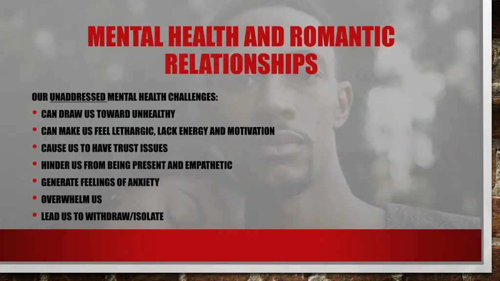 mental health and romantic relationships