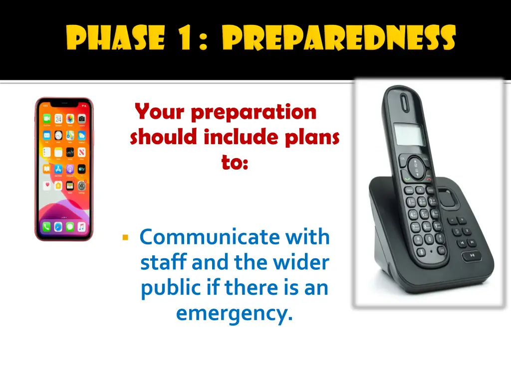 your preparation should include plans to 5