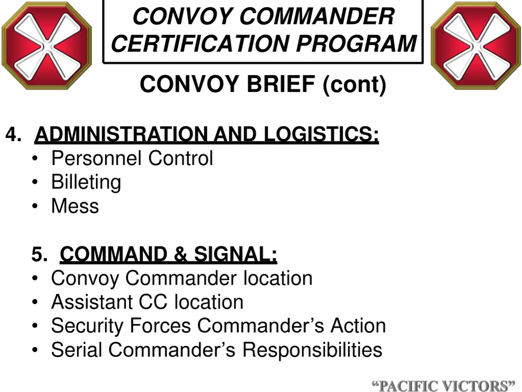 convoy commander certification program 11