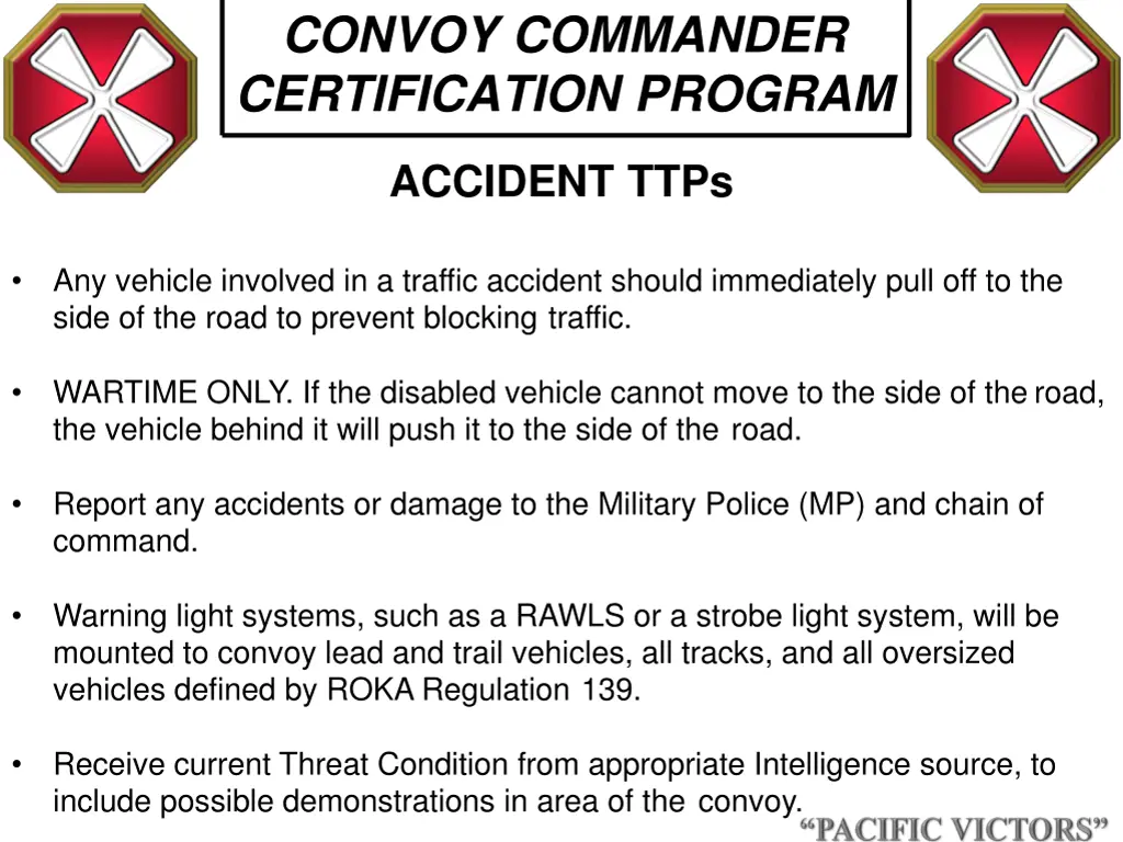 convoy commander certification program 17