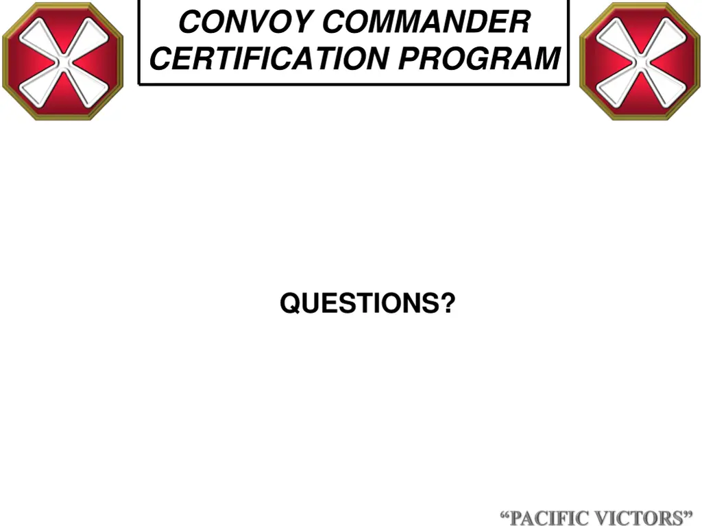 convoy commander certification program 19