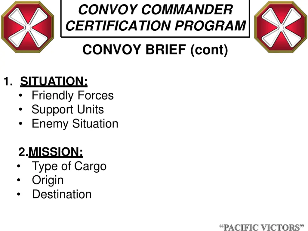 convoy commander certification program 9